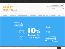 Tablet Screenshot of holiday-transfer.co.uk